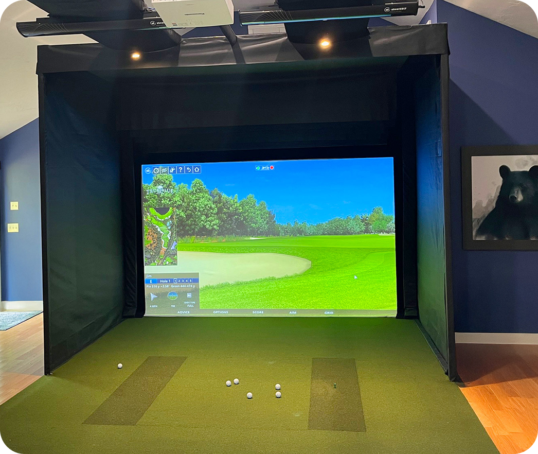 aboutGOLF aG Sim Kit Enclosure - Compact Golf Simulator