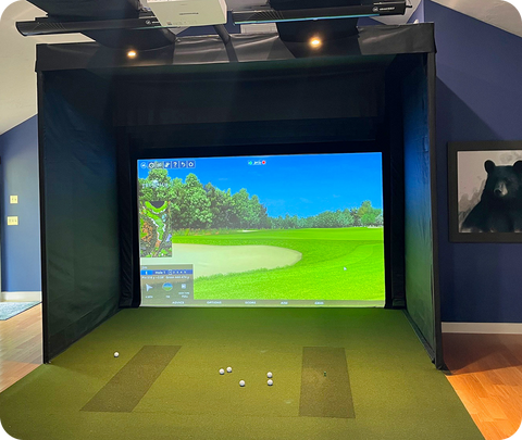 Image of aboutGOLF aG Sim Kit Enclosure - Compact Golf Simulator