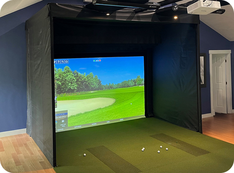 Image of aboutGOLF aG Sim Kit Enclosure - Compact Golf Simulator