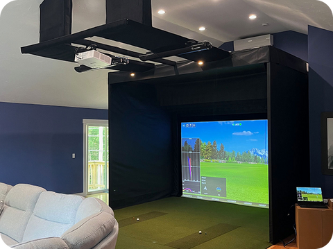 Image of aboutGOLF aG Sim Kit Enclosure - Compact Golf Simulator