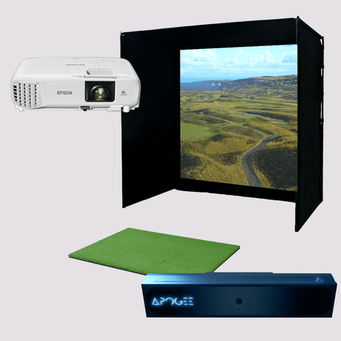 Image of TruGolf APOGEE Golf Simulator with Starter 10 (2025) Enclosure