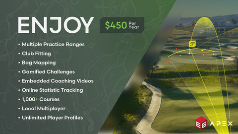 Image of TruGolf APOGEE Golf Simulator w/ Starter 10 Enclosure + Gimme Package