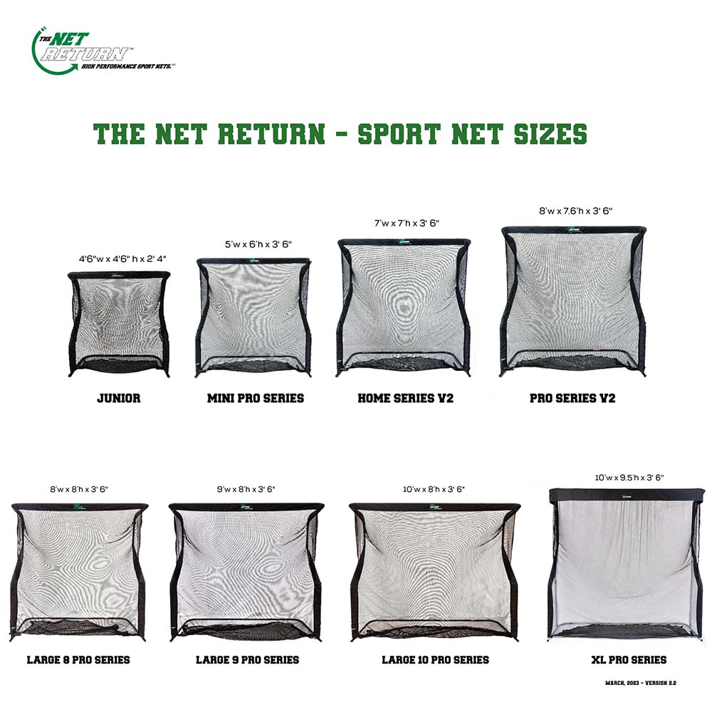 XL Pro Series V2 Golf Net by The Net Return