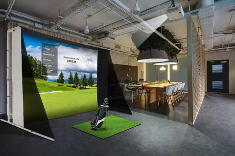 Image of Elite Screens GolfSim Portable ImpactWhite® 350 Series Projector Screen