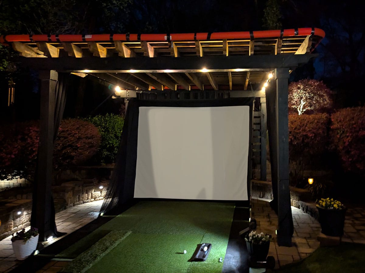 Elite Screens GolfSim Portable ImpactWhite® 350 Series Projector Screen