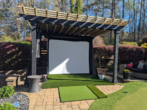 Image of Elite Screens GolfSim Portable ImpactWhite® 350 Series Projector Screen