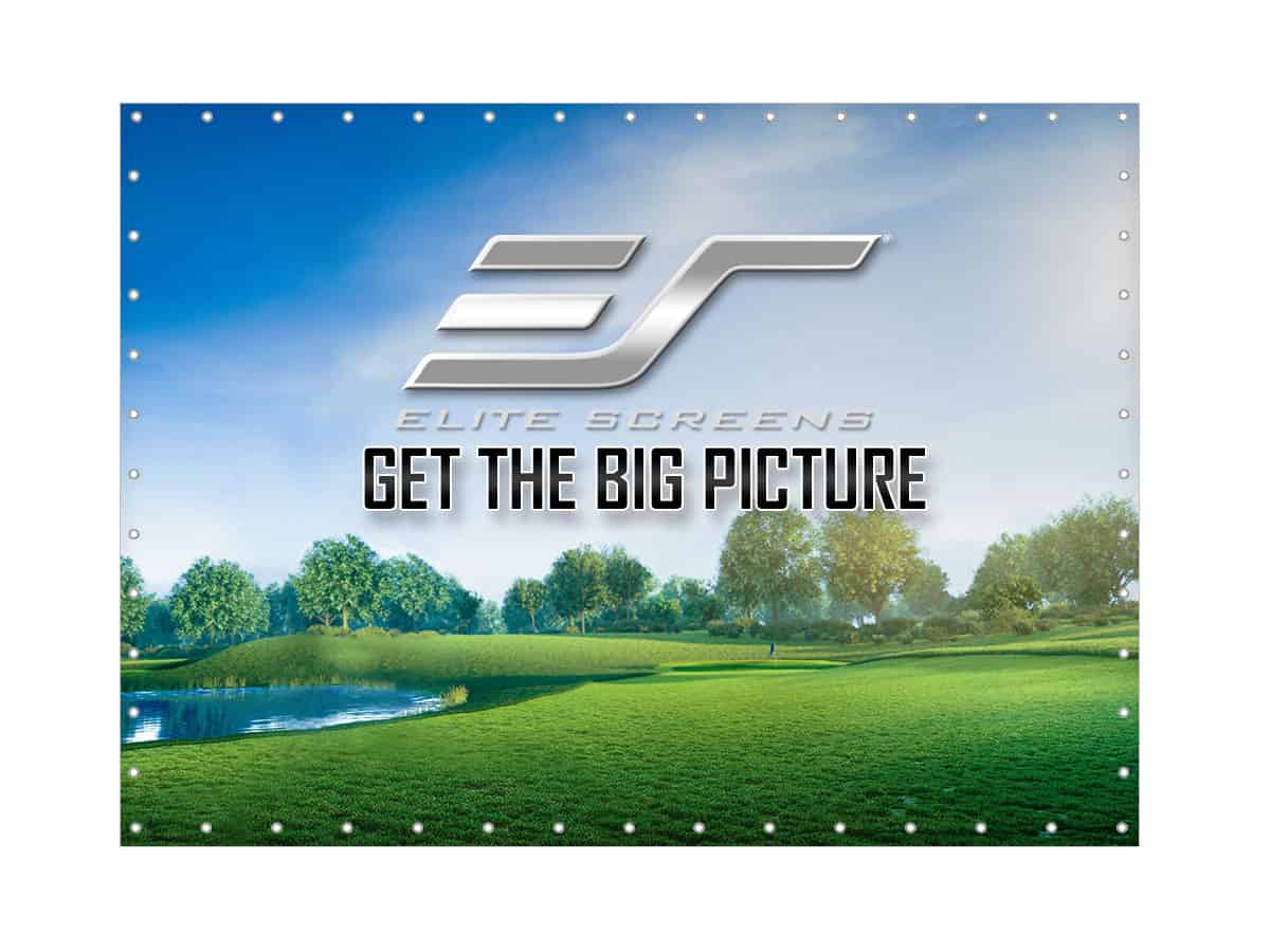 Elite Screens GolfSim DIY ImpactWhite 1145 Projector Screen
