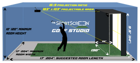 The Sport Screen Parlour Series Golf Enclosure Impact Screen