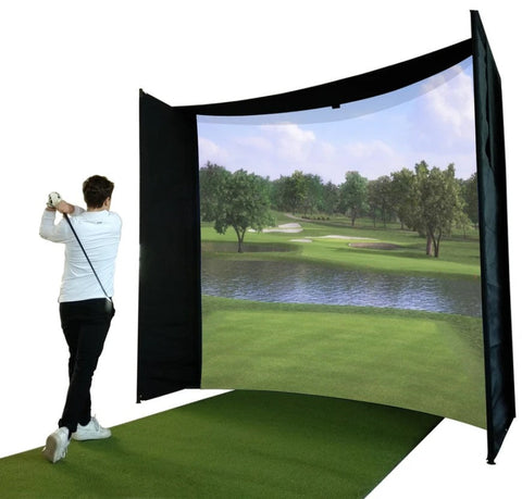 Image of Impact Sports Parabolic Golf Simulator Bay Enclosure