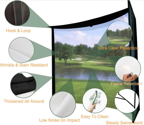 Image of Impact Sports Parabolic Golf Simulator Bay Enclosure